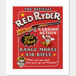 Christmas Story Official Red Ryder Carbine Action 200 Shot Range Model Air Rifle Posters and Art